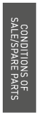 CONDITIONS OF SALE SPARE PARTS